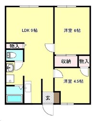 サンライフ上梅田B棟の物件間取画像